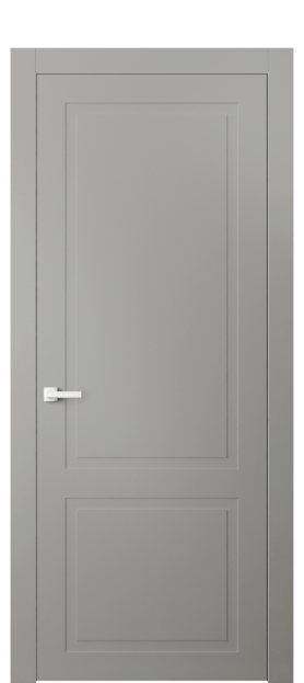 Дверь межкомнатная 8002 МНСР. Цвет Матовый нейтральный серый. Материал Гладкая эмаль. Коллекция Neo Classic. Картинка.