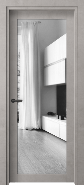 Дверь межкомнатная 2102 neo ЛСЕ ДВ ЗЕР. Цвет Леон серебро. Материал Teknofoil Ламинатин. Коллекция Neo. Картинка.