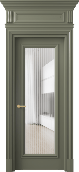 Дверь межкомнатная 7300 МОТ DUNE. Цвет Матовый оливковый тёмный. Материал Гладкая эмаль. Коллекция Антик. Картинка.