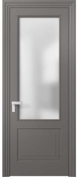 Межкомнатная дверь 8352 МКЛС Сатин. Цвет Матовый классический серый. Материал Гладкая эмаль. Коллекция Rocca. Фото. Дверь межкомнатная 8352 МКЛС Сатин. Цвет Матовый классический серый. Материал Гладкая эмаль. Коллекция Rocca. Картинка.