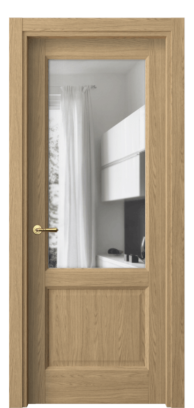 Дверь межкомнатная 1422 ЖМД ПРОЗ. Цвет Жемчужный дуб. Материал Ламинатин. Коллекция Galant. Картинка.
