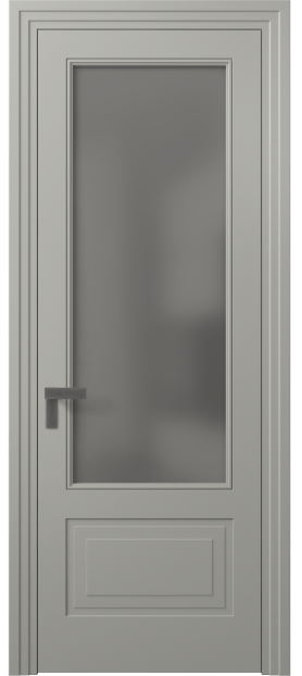 Дверь межкомнатная 8342 МНСР Серый сатин. Цвет Матовый нейтральный серый. Материал Гладкая эмаль. Коллекция Rocca. Картинка.