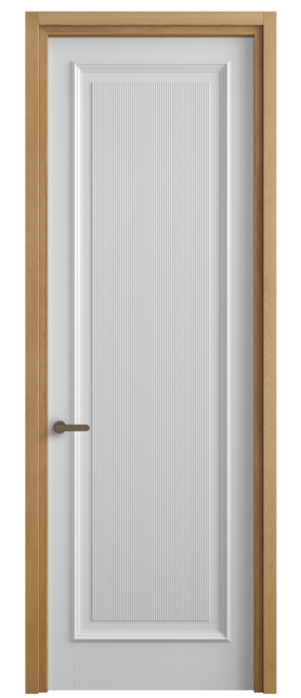 Дверь межкомнатная 6711 МБЛ . Цвет Матовый белоснежный. Материал Гладкая эмаль. Коллекция Шарм. Картинка.