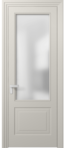 Дверь межкомнатная 8352 МОС Сатин. Цвет Матовый облачно-серый. Материал Гладкая эмаль. Коллекция Rocca. Картинка.