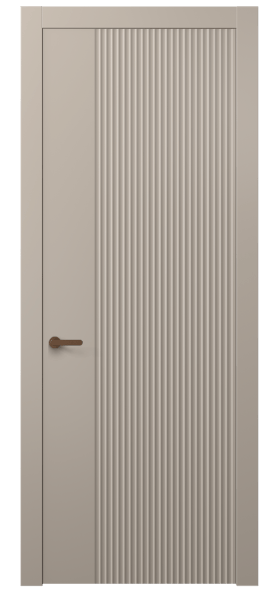 Дверь межкомнатная 8643 МБСК . Цвет Матовый бисквитный. Материал Гладкая эмаль. Коллекция Alba. Картинка.