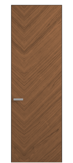 Дверь межкомнатная АКП 0201 ОУММР Орех умбра матовый. Цвет Орех умбра матовый рифт. Материал Радиальный шпон Naturwood. Коллекция Rift. Картинка.
