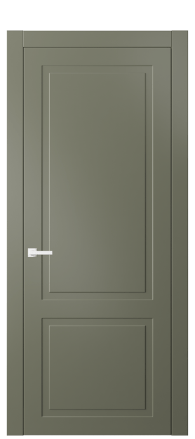 Дверь межкомнатная 8002 МОТ. Цвет Матовый оливковый тёмный. Материал Гладкая эмаль. Коллекция Neo Classic. Картинка.