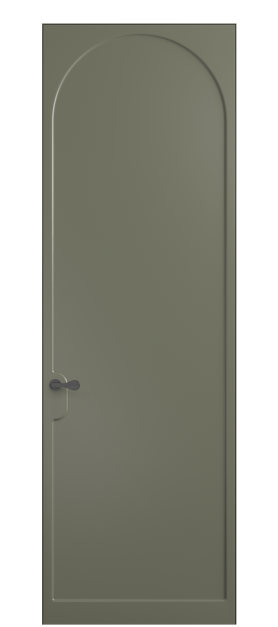 Дверь межкомнатная 7503 МОТ. Цвет Матовый оливковый тёмный. Материал Гладкая эмаль. Коллекция Softform. Картинка.