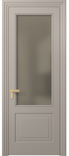 Дверь межкомнатная 8352 МБСК Бронза сатин. Цвет Матовый бисквитный. Материал Гладкая эмаль. Коллекция Rocca. Картинка.