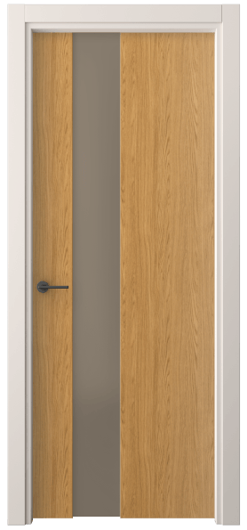 Дверь межкомнатная 4224 ВНД БР САТ. Цвет Ванильный дуб. Материал Ламинатин. Коллекция Freedom. Картинка.