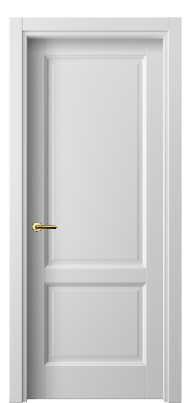 Дверь межкомнатная 1421 МБЛ. Цвет Матовый белоснежный. Материал Гладкая эмаль. Коллекция Galant. Картинка.