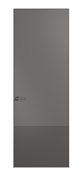 Дверь межкомнатная АКП 8202 МКЛС Матовый классический серый. Цвет Матовый классический серый. Материал Гладкая эмаль. Коллекция Velvet. Картинка.